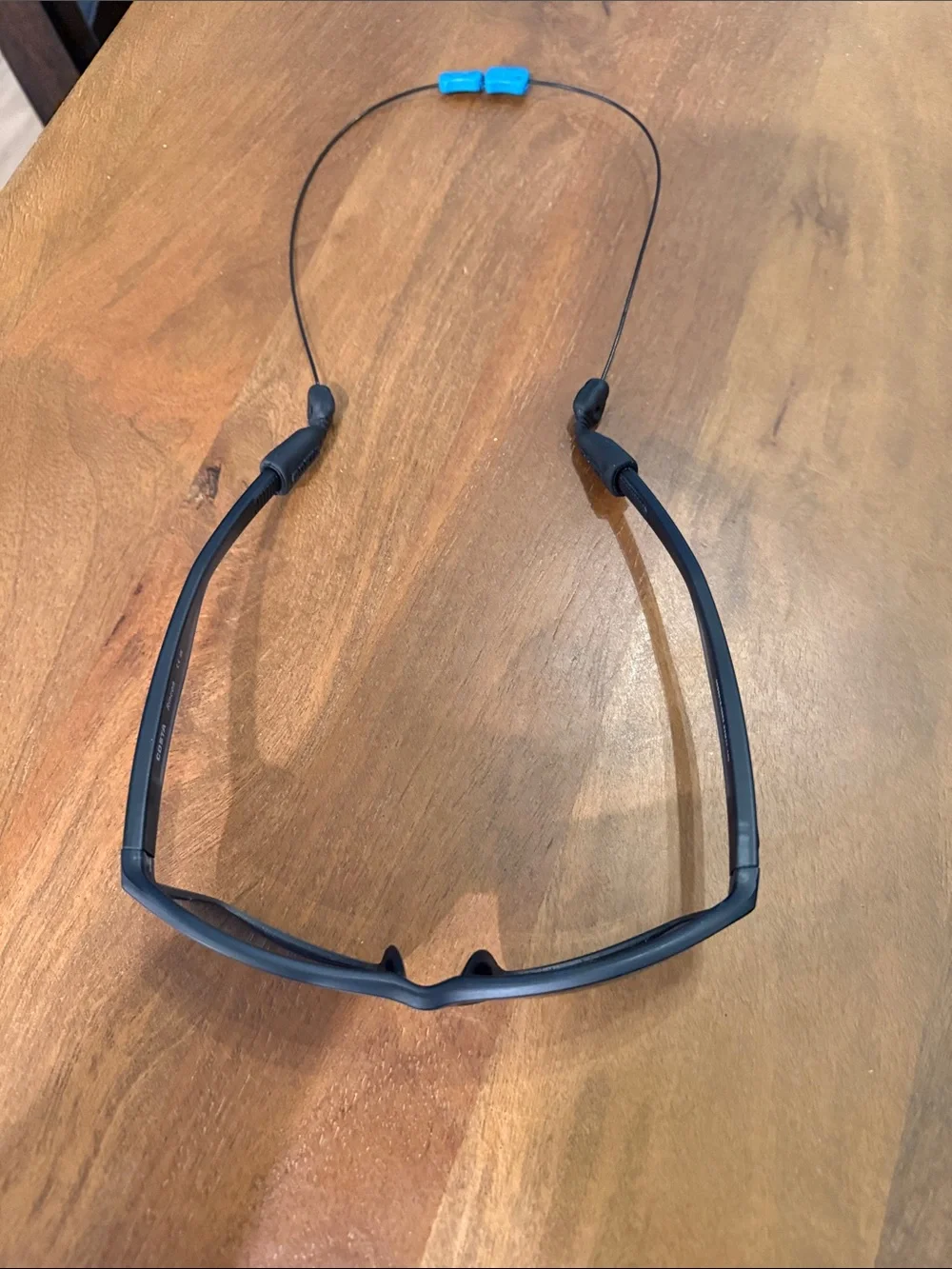 Costa Matte Black Sunglasses with Grey Lenses and Neck Cord